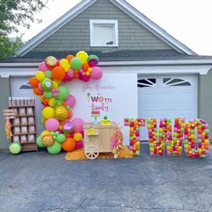3FT Tall Mosaic Balloon Frame Letters Big Marquee Light Up Letters DIY Kit for Birthday Party Wedding Backdrop Decor Letter Q Pre-Cut Foam Board