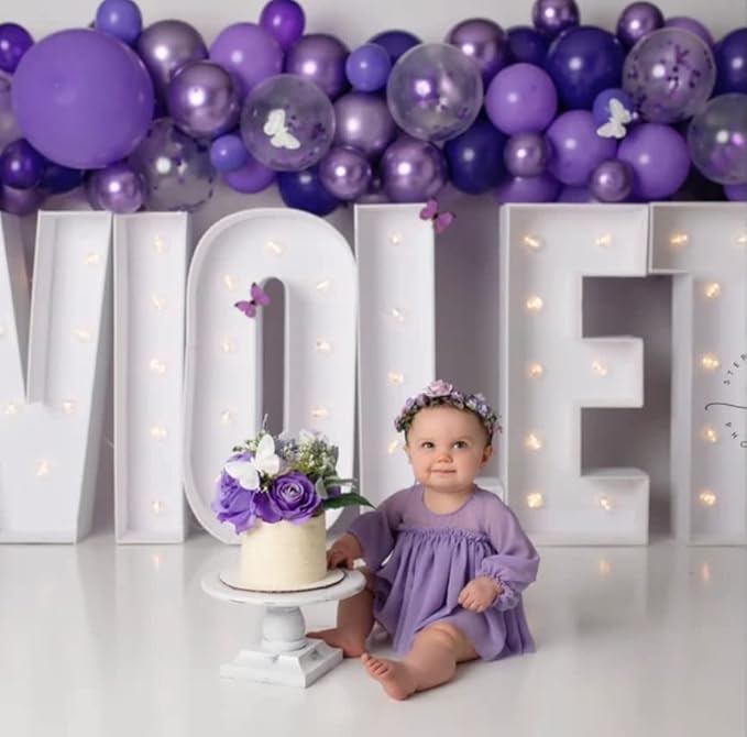 3FT Tall Mosaic Balloon Frame Letters Big Marquee Light Up Letters DIY Kit for Birthday Party Wedding Backdrop Decor Letter M Pre-Cut Foam Board