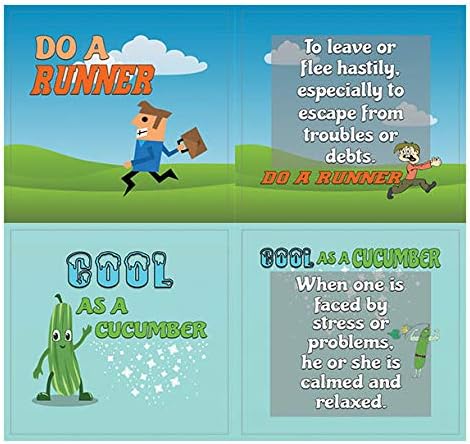 Creanoso Funny Idiom Stickers (10-Sheet) - Waterproof, Unique Themes Designs, DIY Decoration Art Decal for Boys & Girls, Teens - Stocking Stuffers Ideas for Adults