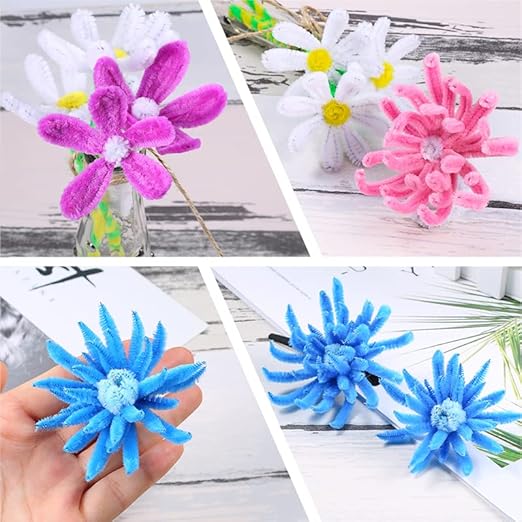 Caydo 324 Pieces Pipe Cleaners 27 Colors Chenille Stems for DIY Art Creative Crafts Project Decorations (6 mm x 12 Inch)