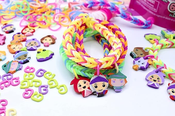 Rainbow Loom® Loomi-Pals Fairy Collectible, Features 30 Mystery Cute Fairy Themed Charms and 600 Colorful Rubber Bands All in a RESEALABLE Bag, Great Gifts for Boys and Girls 7+
