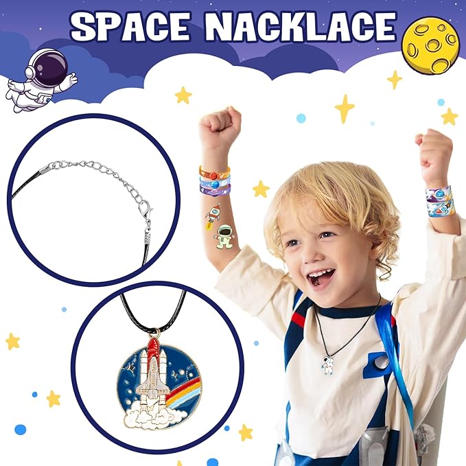 Space Party Favors, Outer Space Themed Birthday Decorations, Astronaut Gift Box for Kids (Space)