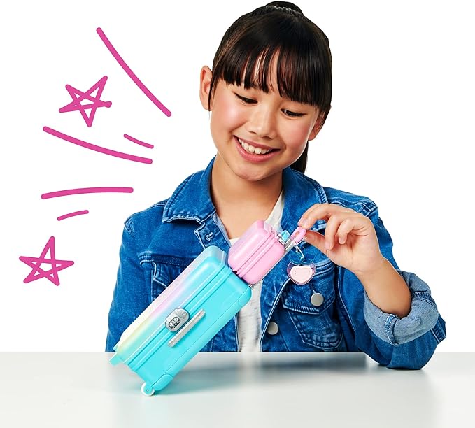REAL LITTLES Unicorn Travel Pack with Toy Suitcase, Carry Bag, Unicorn Journal and 15 Surprise Toy Accessories Inside - Amazon Exclusive