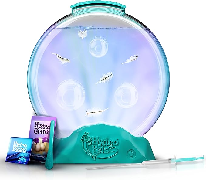 Live Sea Pets Habitat Kit, Light Up Tank - Science Experiments Kits - Educational STEM Kids Toys for Boys & Girls Age 6, 7, 8, 9, 10-12+ Year Old Toy Gifts - Hatch & Grow Aquatic HDROPT