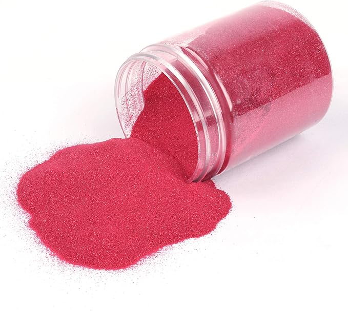 Shiny Stone Colorful Sand,Rainbow Sand,Art Sand,Colored Sand,Craft Sand,Decorative Wedding Vibrant Sand, 250g/0.55lbs/8.81oz for Kids Creativity Wedding Succulent Terrarium Vase (Rosy)