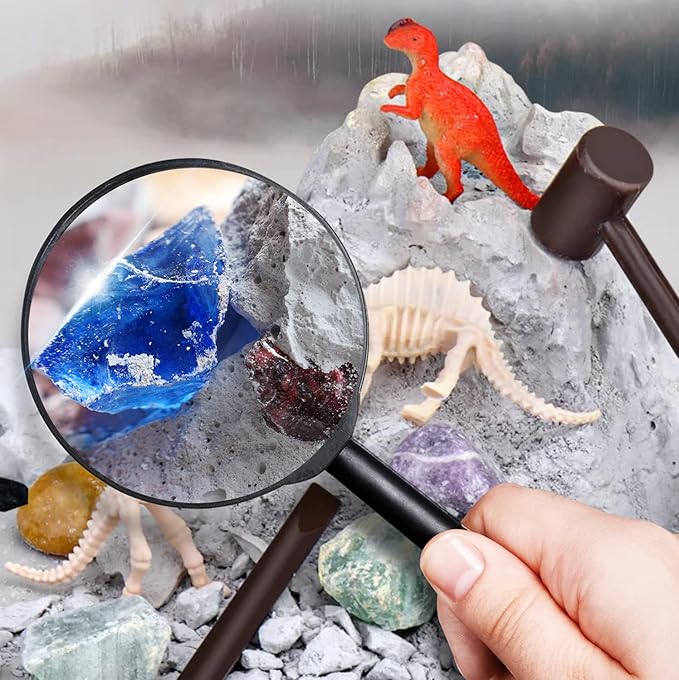 Volcano Kit, Dinosaur Kit,Gem Digging Kit, Volcano Eruption Science Kits, Science STEM Activities Educational for Age 6-8-12, Kid Toys, Birthday Gift
