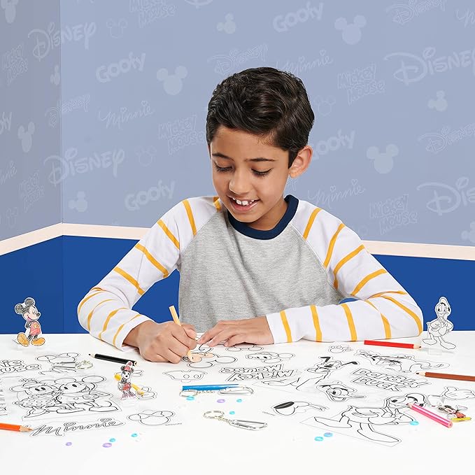 Shrinky Dinks Disney Classics Kit, 15 Pre-Printed Shrinky Dinks Sheets, Kids Toys for Ages 5 Up by Just Play