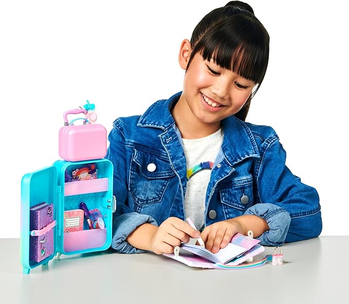 REAL LITTLES Unicorn Travel Pack with Toy Suitcase, Carry Bag, Unicorn Journal and 15 Surprise Toy Accessories Inside - Amazon Exclusive