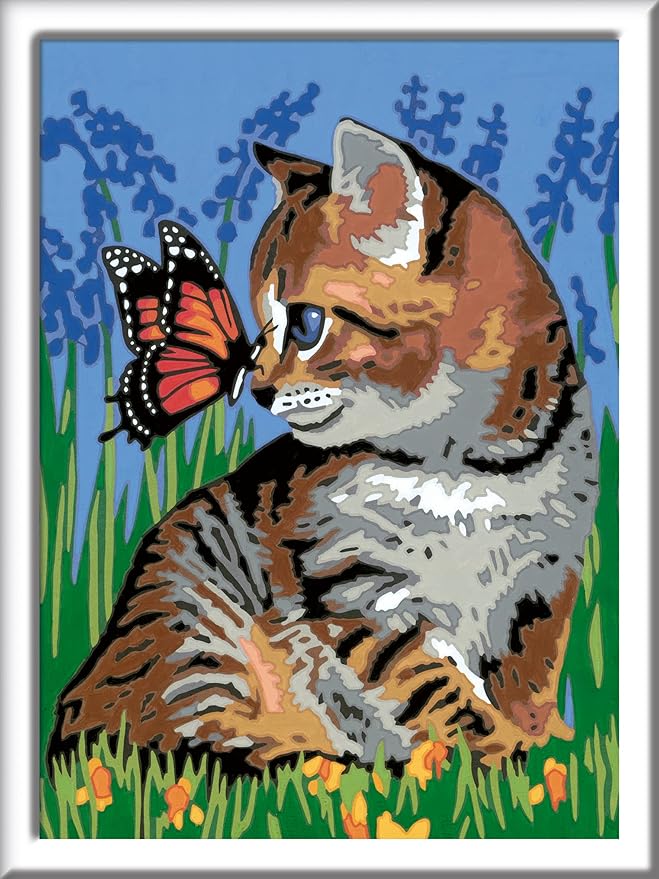Ravensburger CreArt Best Friends Paint by Numbers Kit - Engage Your Kids Creatively | Complete Set for Beginner Artists | for Age 9 and Above | Ideal for Home Decor or Gift