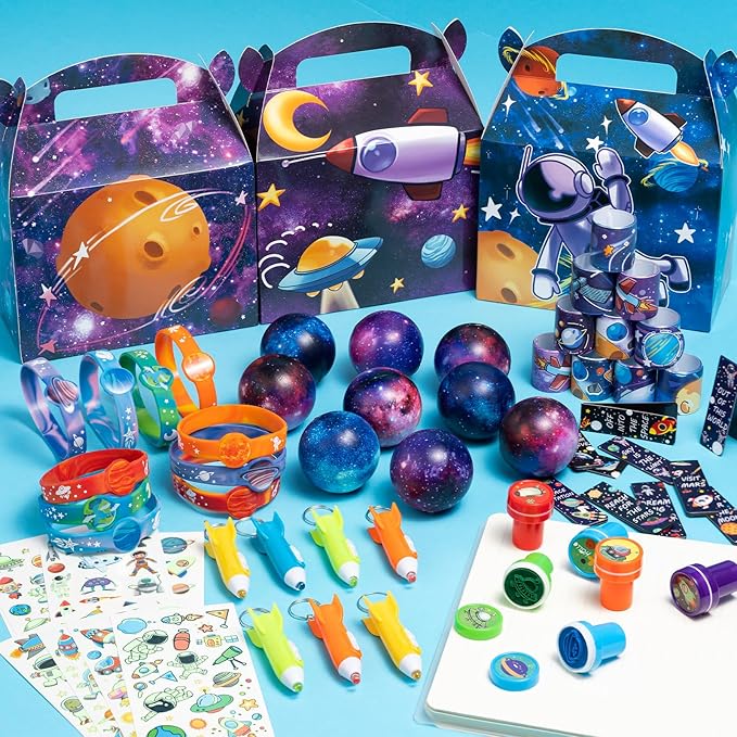 Space Party Favors, Outer Space Themed Birthday Decorations, Astronaut Gift Box for Kids (Space)
