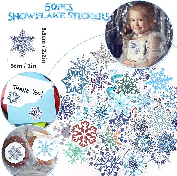 Winrayk 130Pcs Frozen Party Favors Birthday Supplies Heart Necklace Silicone Bracelet Stamper Snowflake Sticker Gift Bag Ring Pinata Filler Goody Bag Stuffer Kid Girl Winter Elsa Frozen Party Supplies