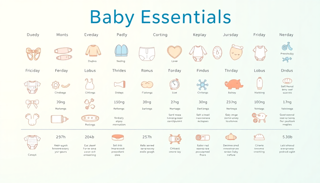 A Month-by-Month Guide to Baby Essentials: What You Really Need from 0-12 Months
