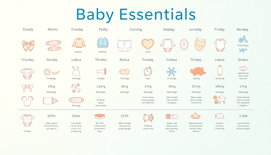 A Month-by-Month Guide to Baby Essentials: What You Really Need from 0-12 Months