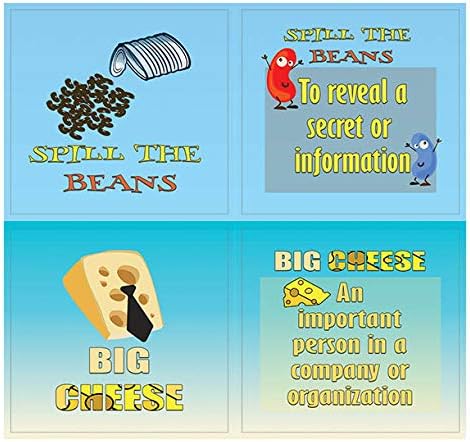 Creanoso Funny Food Idioms Stickers Series I (10-Sheet) – Individual Small Size 2.1 x 2. Inches, Cool Themes Designs, DIY Decor Art Decal for Boys & Girls, Children, Teens