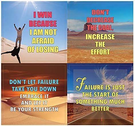 Creanoso Strong Determination Life Quotes Stickers (10-Sheet) – Total 120 pcs (10 X 12pcs) Individual Small Size 2.1 x 2. Inches, DIY Decoration Art Decal for Boys & Girls, Adults, Teens
