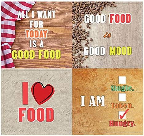 Creanoso Inspiring Food Lovers Stickers (10-Sheet) – Total 120 pcs (10 X 12pcs) Waterproof, Unique Personalized Themes Designs, DIY Decoration Art Decal for Men Women Adults, Boys & Girls, Teens