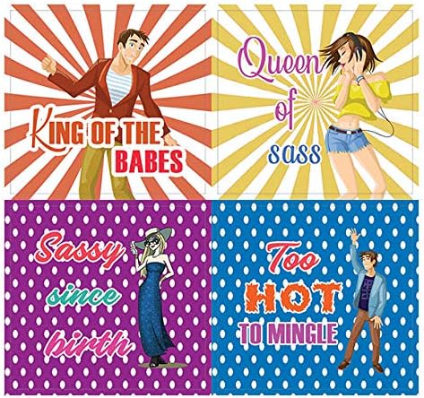 Creanoso Cheeky and Funny Stickers Series 1 (10-Sheet) – Total 120 pcs (10 X 12pcs) Individual Small Size 2.1 x 2. Inches, DIY Decoration Art Decal for Boys & Girls, Children, Teens
