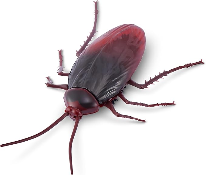 Robo Alive Crawling Cockroach Glow in The Dark (2 Pack) by ZURU Battery-Powered Robotic Interactive Electronic Cockroach Toy That Moves and Crawls, Prankst Toys for Boys, Kids, Teens
