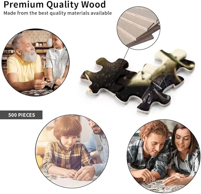 Wooden Jigsaw Puzzles I Can Only Imagine Jigsaw Puzzle Children, Adult Party, Art Wall Decoration, Holiday Learning and Education, Assembling Game 500 PCS