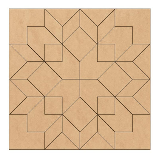 Floral Unfinished Barn Quilt Square Wooden Sign DIY Painting Kit for Adults, Country Decor Canvas Quilts Blocks for Painting (12 inches, Large Flower) AVTRBoutique