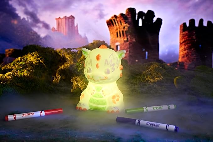 Crayola Light Ups Dragon, Reusable Holiday Craft, Light Up Toy, Indoor Holiday Decor, Toys for Kids, Arts & Crafts, Dragon Gift, 4+