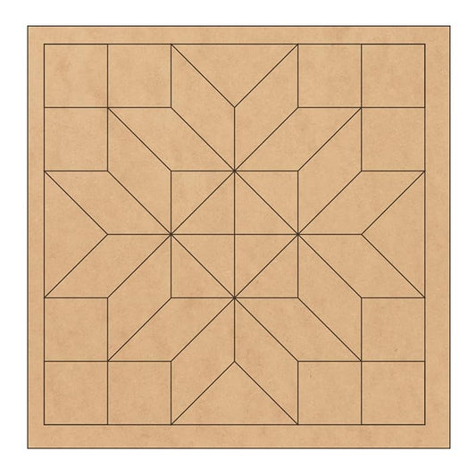 Floral Unfinished Barn Quilt Square Wooden Sign Craft Kits for Painting, Country Decor Canvas Quilts Blocks Paint DIY Kit (12 inches, Diamond Flower) AVTRBoutique