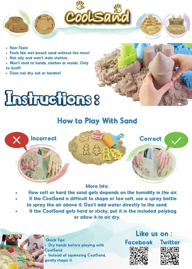 Purple 2 Pound Refill Pack - Moldable Indoor Play Sand in Resealable Bag