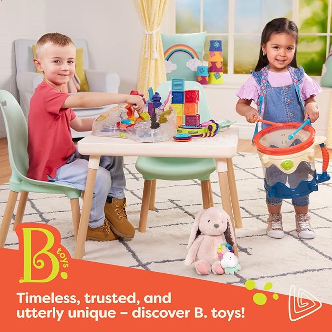 B. toys- Magnetic Alphabet & Count n' Doodle Duo Pack- Magnetic Puzzles – Wooden Puzzle Pack – Numbers & Alphabet – 2-in-1 Chalkboard Side – 3 Years +
