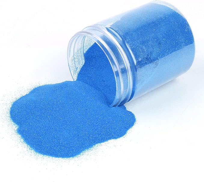 Shiny Stone Colorful Sand,Rainbow Sand,Art Sand,Colored Sand,Craft Sand,Decorative Wedding Vibrant Sand, 250g/0.55lbs/8.81oz for Kids Creativity Wedding Succulent Terrarium Vase (Peacock Blue)