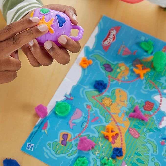 Play-Doh Airplane Explorer Starter Set, Preschool Toys for 3 Year Old Girls & Boys & Up with Jet, World Map Playmat, 3 Accessories, & 4 Modeling Compound Colors