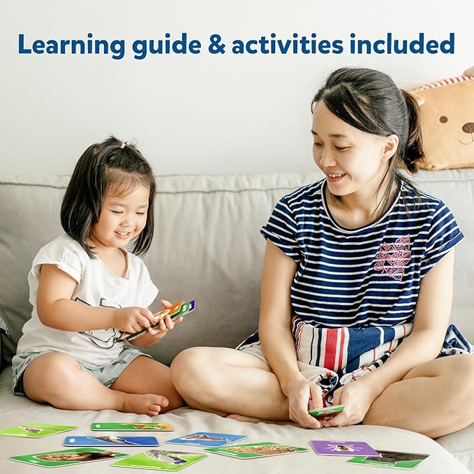 Skillmatics Thick Flash Cards for Toddlers - First 100 Animals, Montessori Toys & Educational Games, Preschool Learning for Kids Ages 1, 2, 3, 4 Years