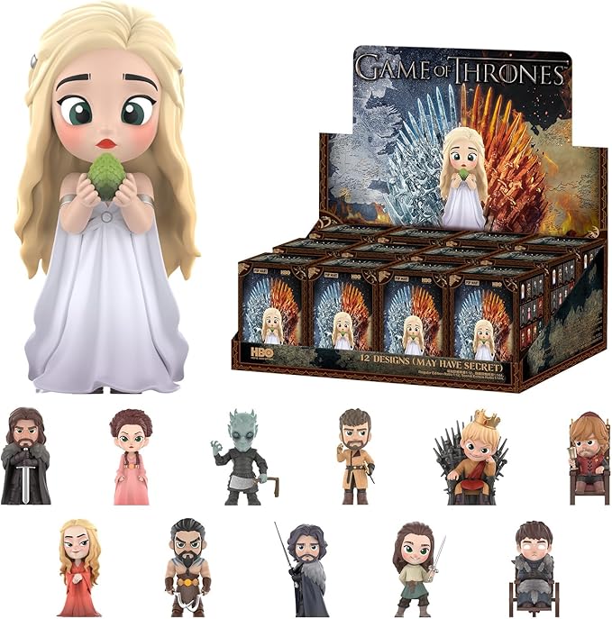 POP MART Game of Thrones Series Figures, 12PCs Game of Thrones Blind Box Figures, Random Design Action Figures Collectible Toys Home Decorations, Holiday Birthday Gifts for Boys and Girls, Whole Set