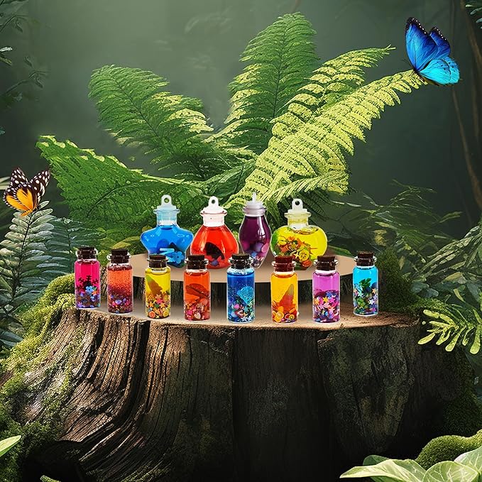 PANMAX Fairy Mixies Potion Kits for Kids,22pcs Potion Fairy Bottles,Potions Making Craft Kit,Creativity Art Toy for Girls, Fun Birthday Gift Toys for Girl 6 7 8 9 10+