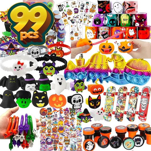 Premium Halloween Party Favors Toys for kids,Assortment Cute Supplies Toys,School Classroom Rewards, Prizes, Trick or Treat Bag Stuffers