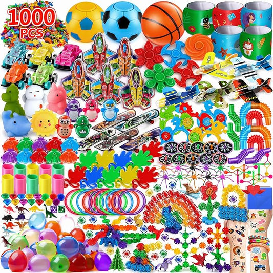 nicknack 1000PCS Party Favor for Kids Birthday Goodie Bag Fillers Classroom Prizes Box Toy Assortment Pinata Fillers