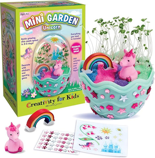 Creativity for Kids Mini Garden: Magical Unicorn Terrarium Kit - Unicorn Gifts for Girls, Kids Crafts and Unicorn Toys Ages 6-8+,Unique Gifts for Kids