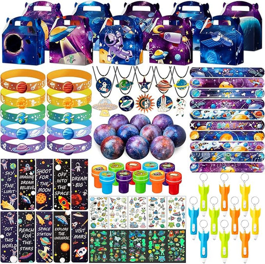 Space Party Favors, Outer Space Themed Birthday Decorations, Astronaut Gift Box for Kids (Space)